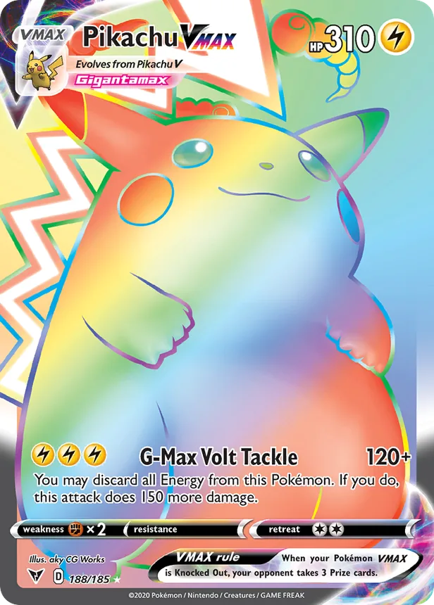 Pikachu VMAX trading card